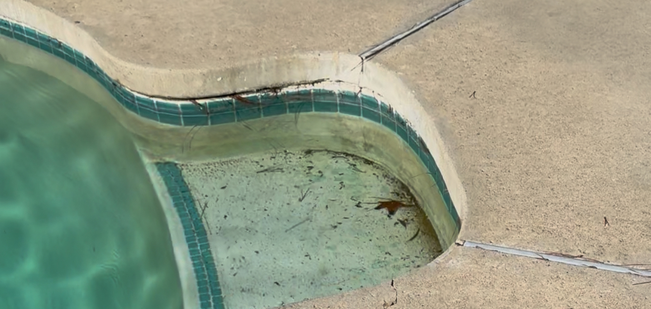 Cantilever pool deck